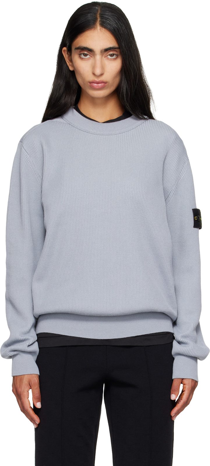 Gray 5100154 Ribbed Soft Organic Cotton Sweater 262828F096002