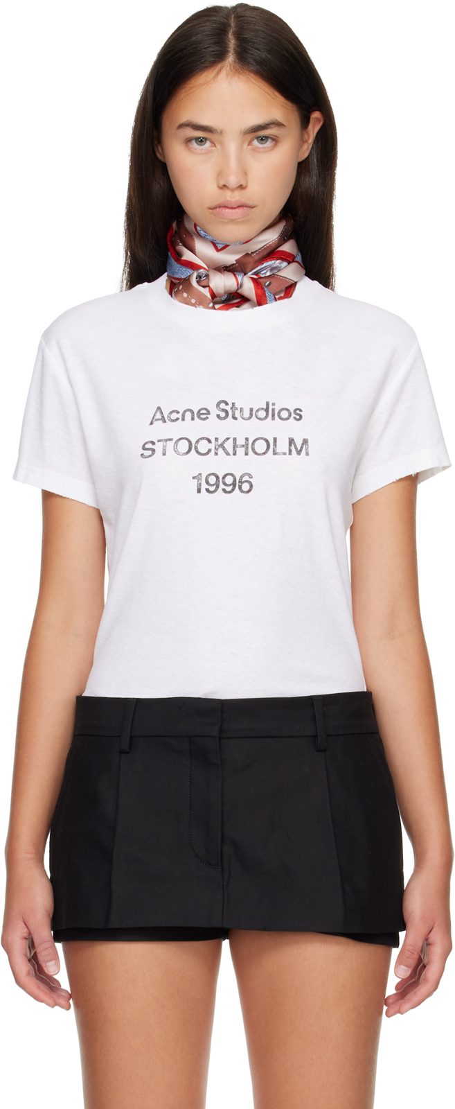 White Logo T-shirt 262129F110084