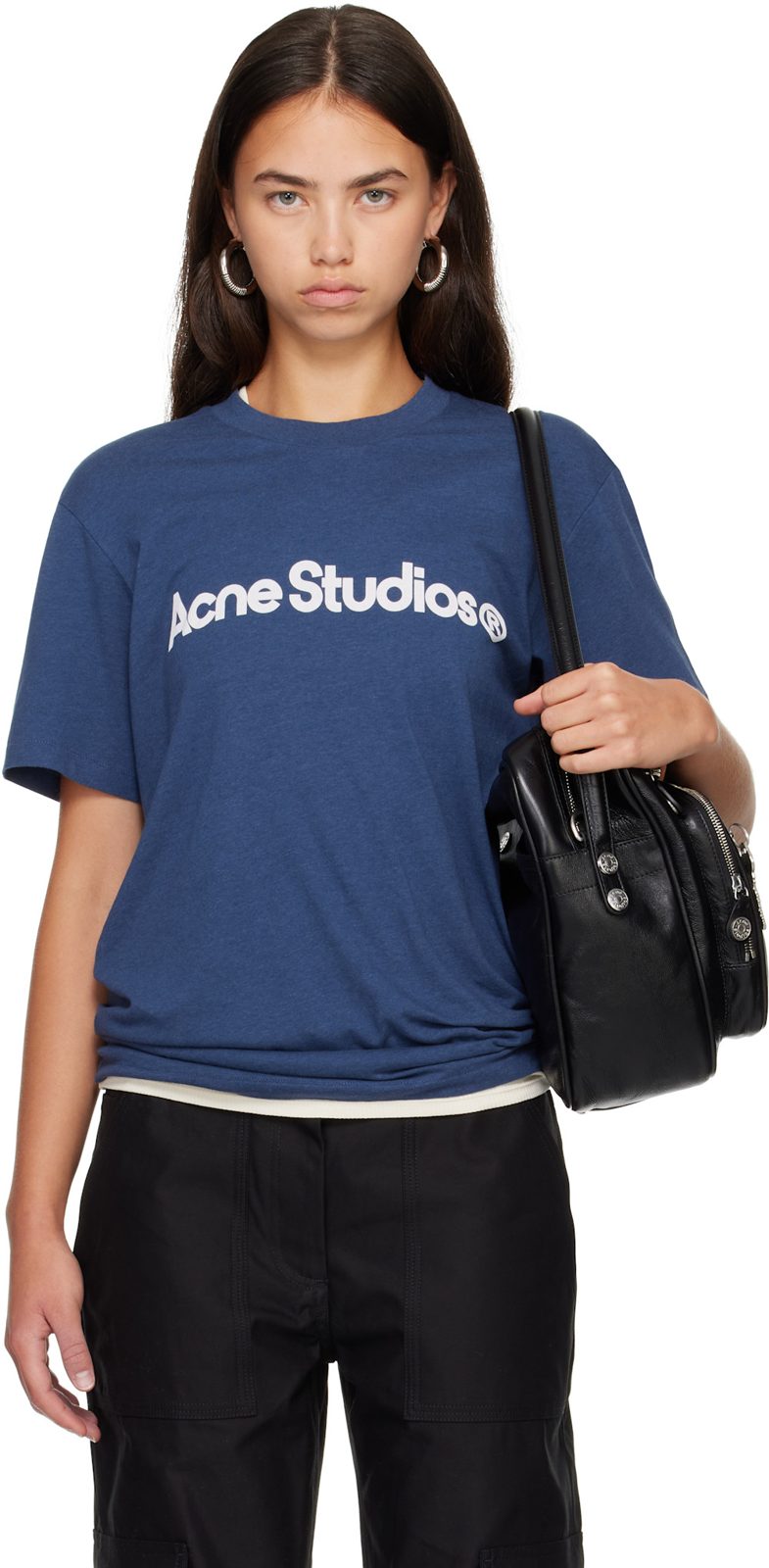 Navy Graphic T-shirt 262129F110076