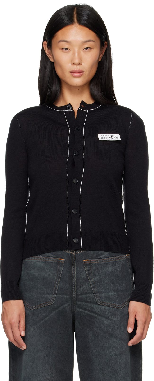 Black Essentials Cardigan 262188F095000