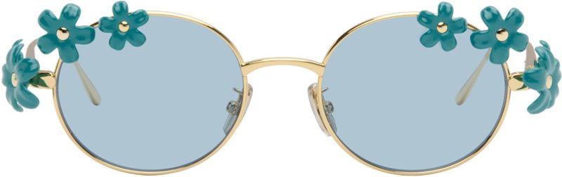 Gold Daisy Field Sunglasses 262677F005001