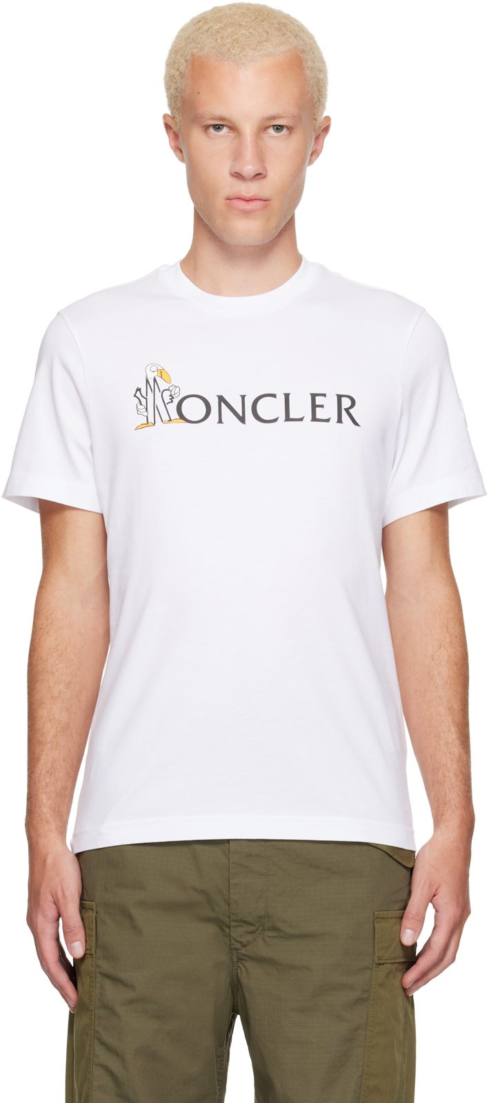 White Logo Cotton T-shirt 262111M213020