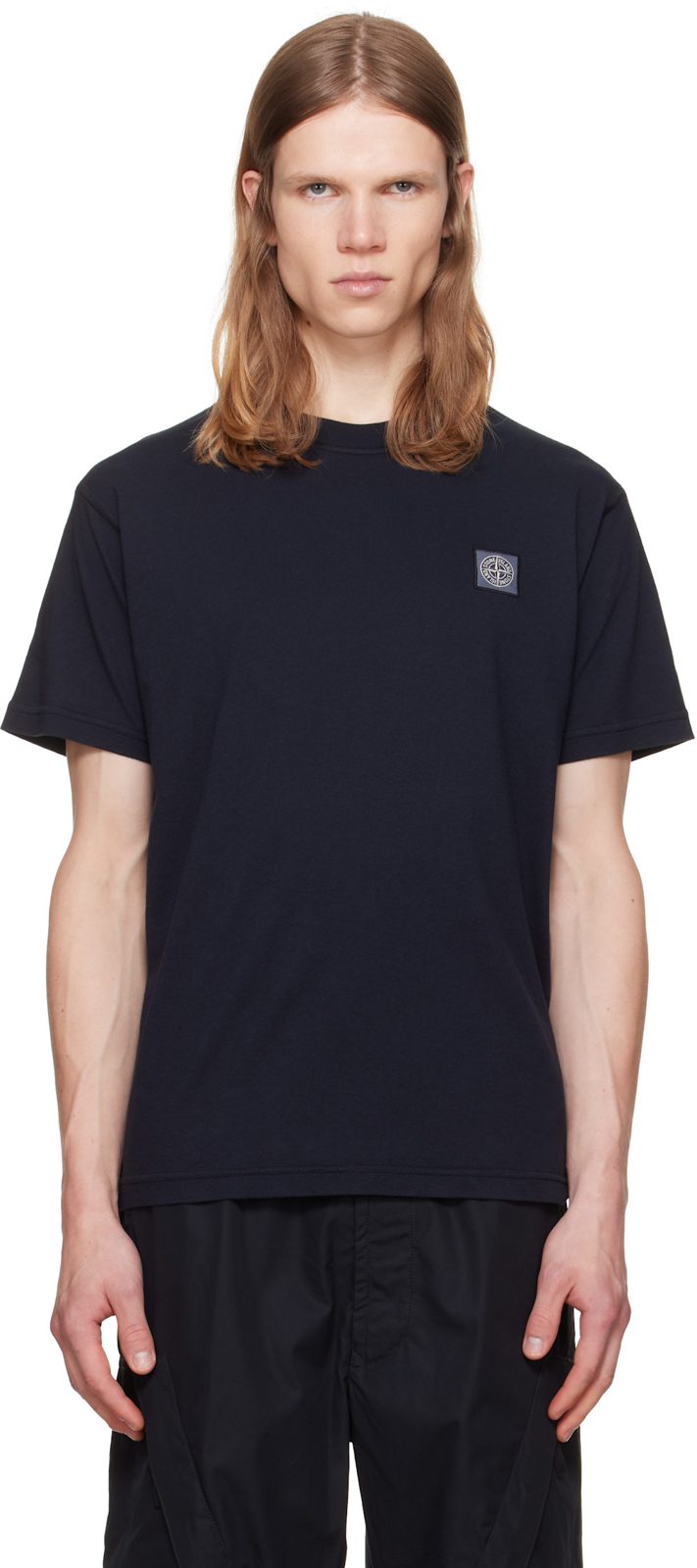 Navy 2100026 Organic Cotton Fiassato T-shirt 262828M213022