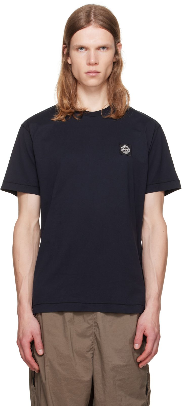 Navy 2100027 60/2 Cotton Jersey T-shirt 262828M213016