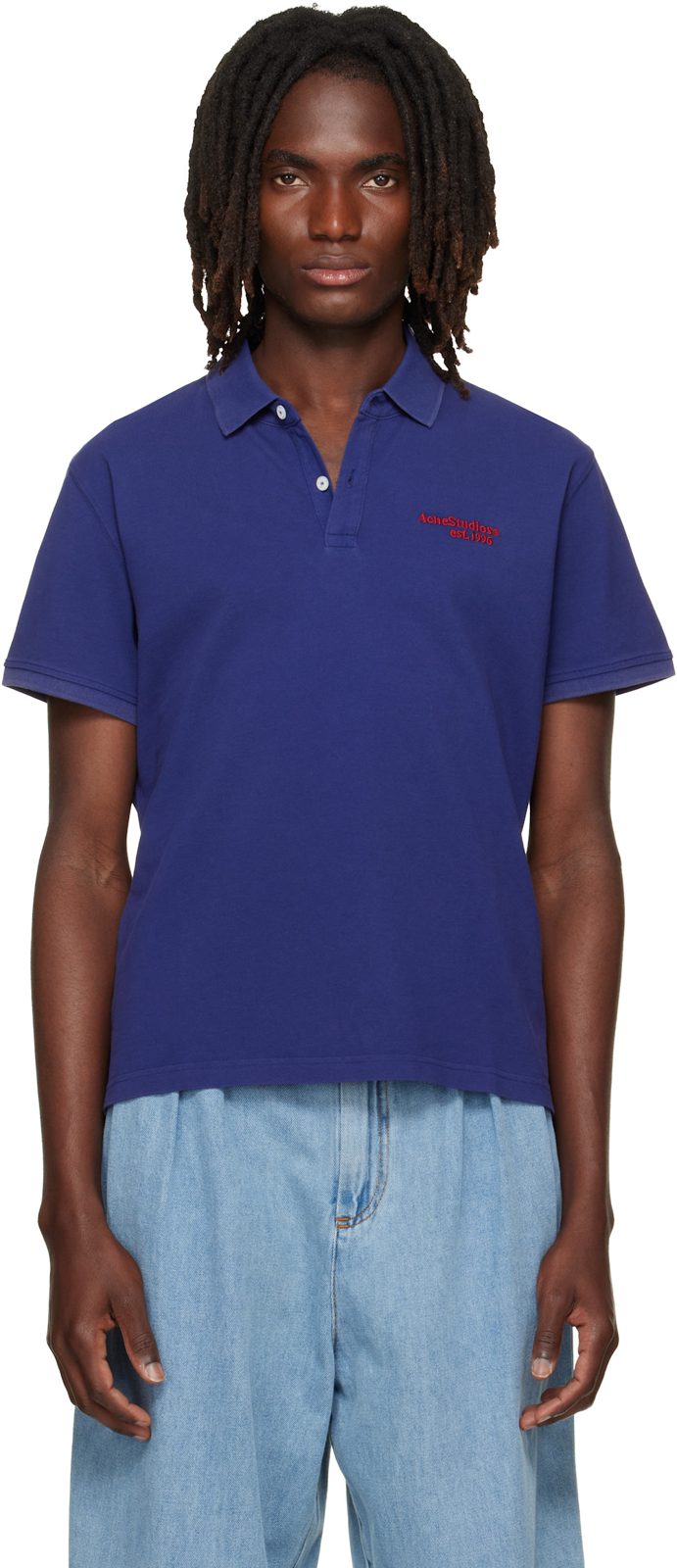 Purple Embroidered Logo Polo 262129M212002