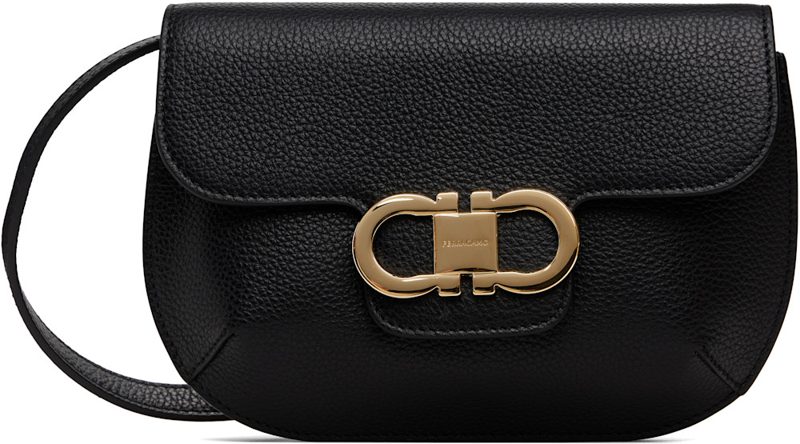 Black Double Gancini Mini Bag 262270F048010
