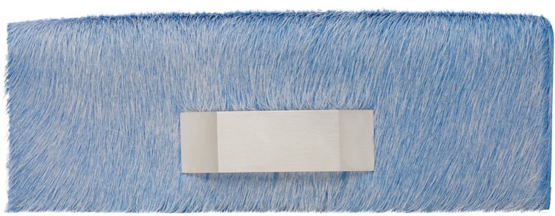 Blue Tower Leather Clutch 262232F044000