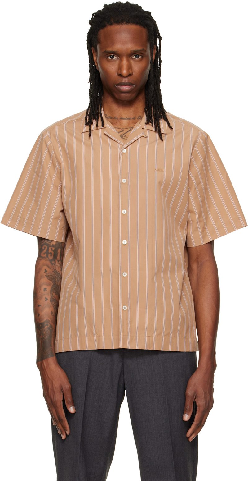 Beige Beckett Short-Sleeved Shirt 262252M192009
