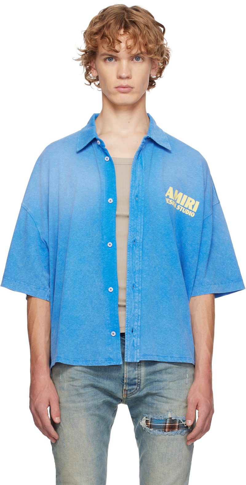 Blue [아미리] 1994 Camp Shirt 262886M192015