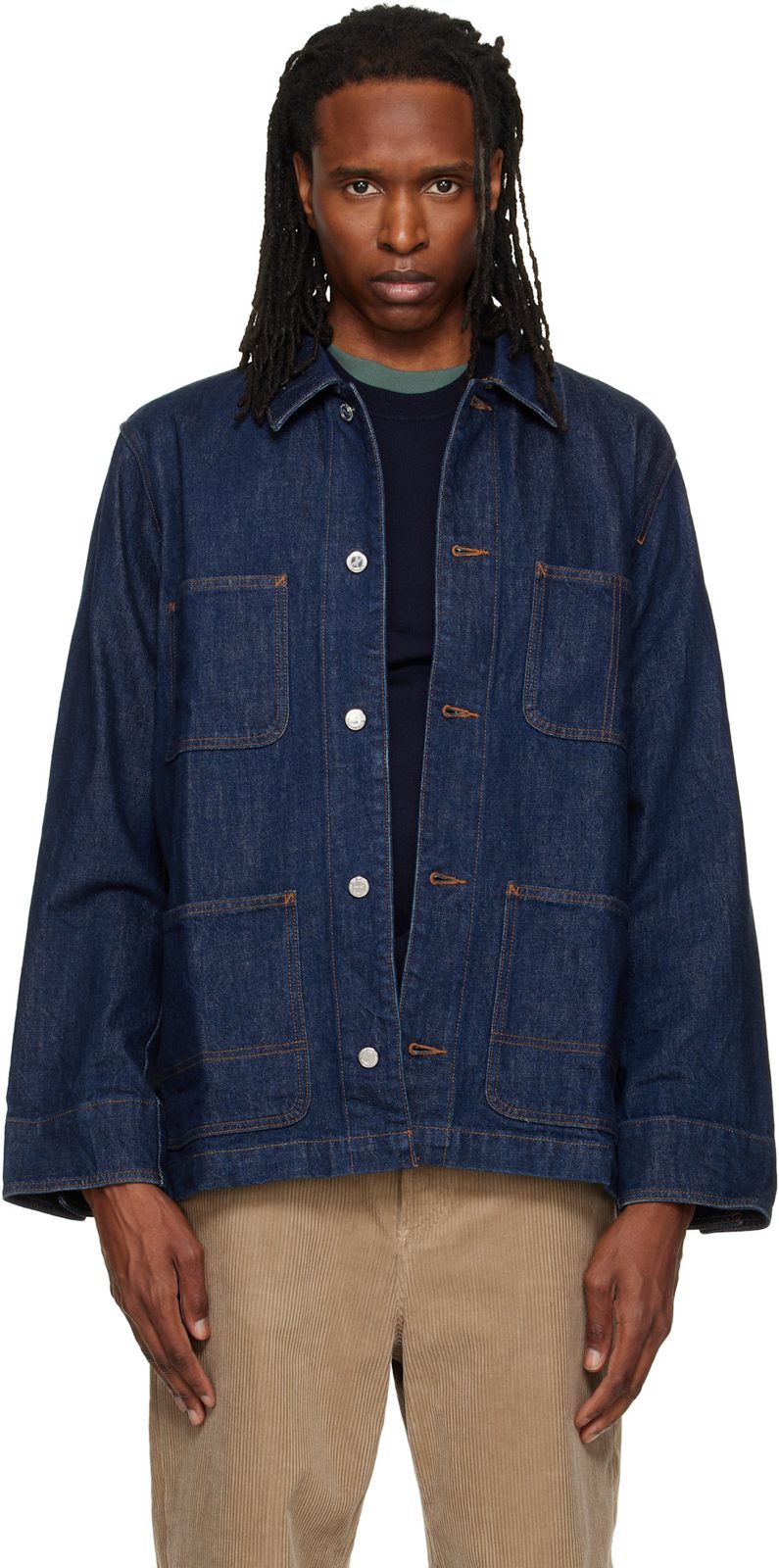 Blue Perec Denim Jacket 262252M177003