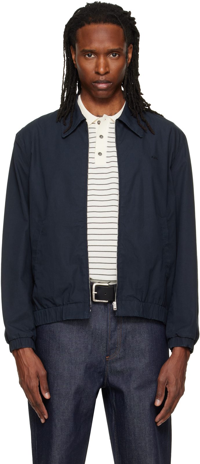 Navy William Jacket 262252M180001