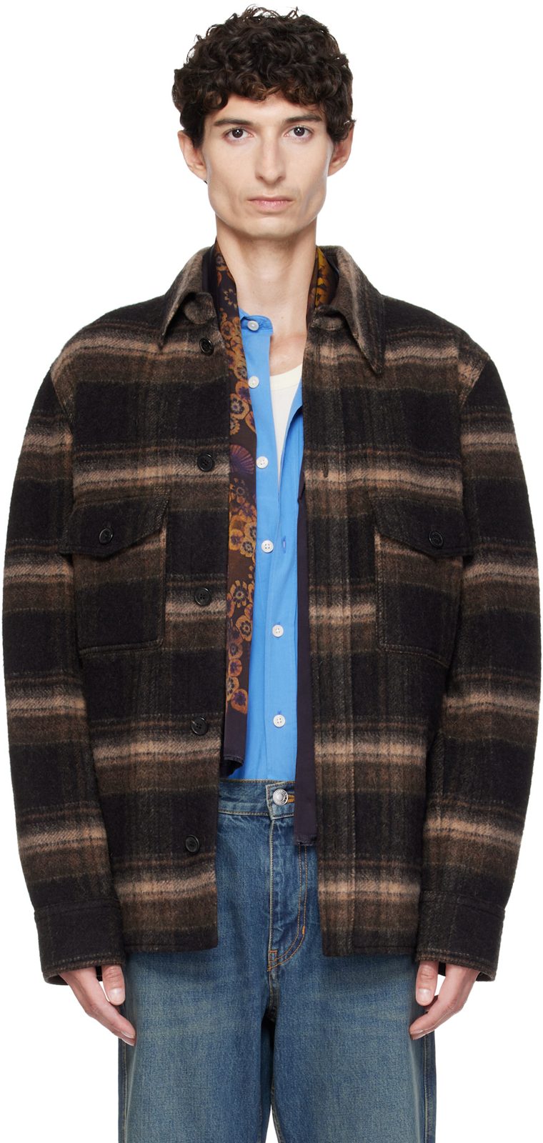 Black & Beige Kervon Jacket 262600M176000