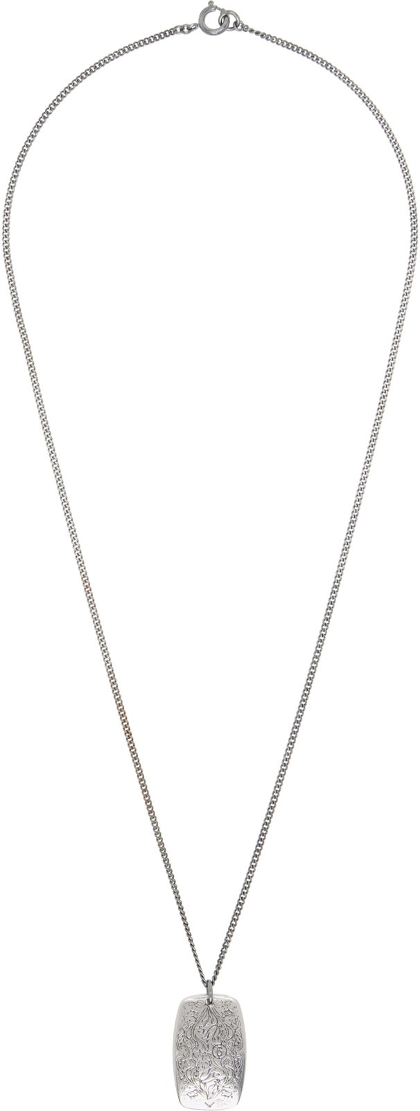 Eroded Floral Motif Necklace 262188M145012