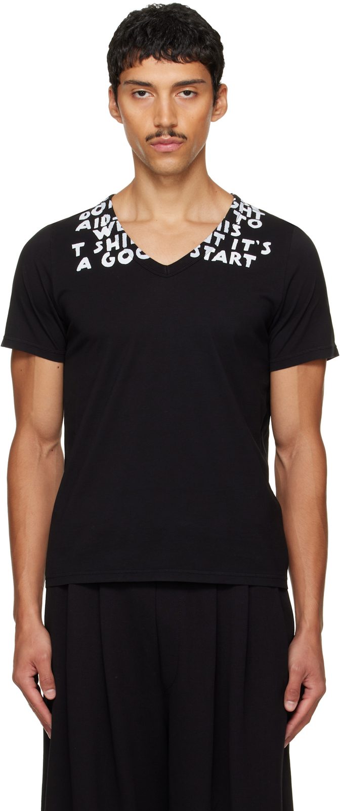Black SIDA Print T-shirt 262188M213011