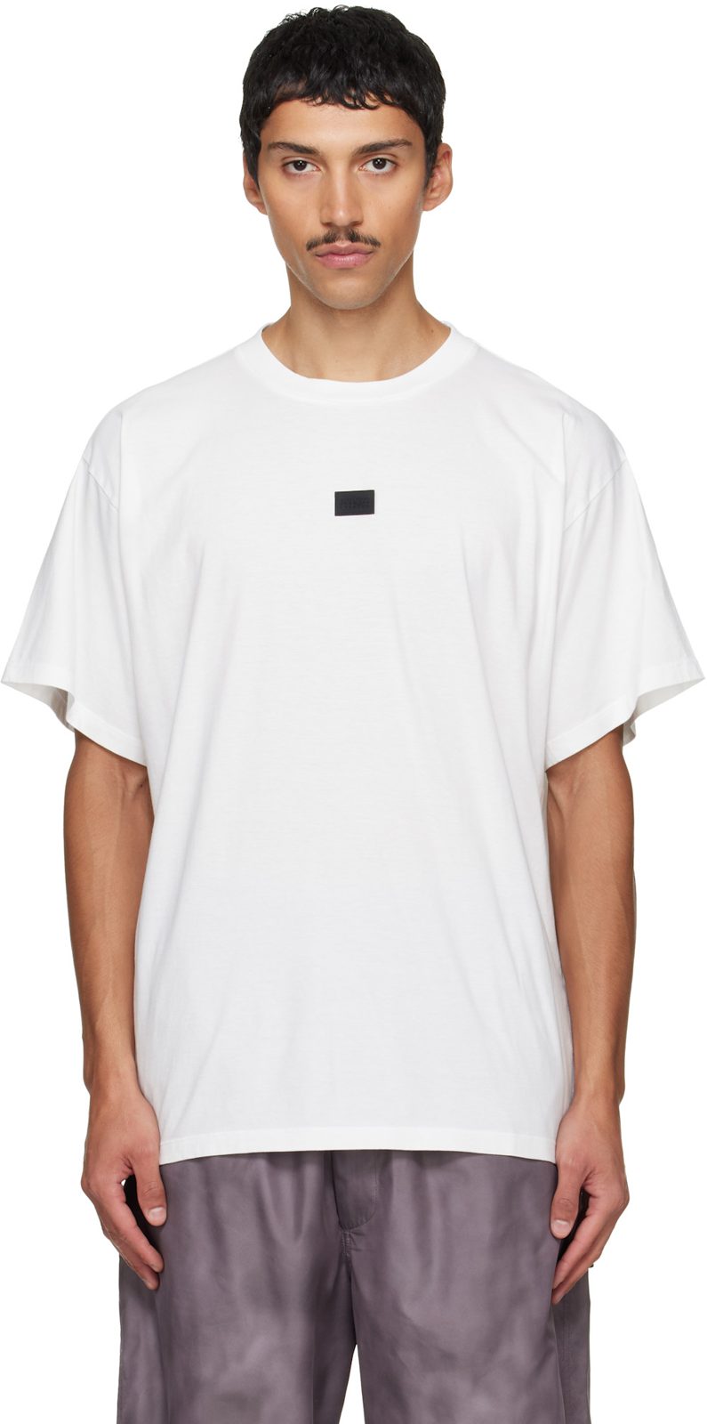 White Logo Patch T-shirt 262188M213021