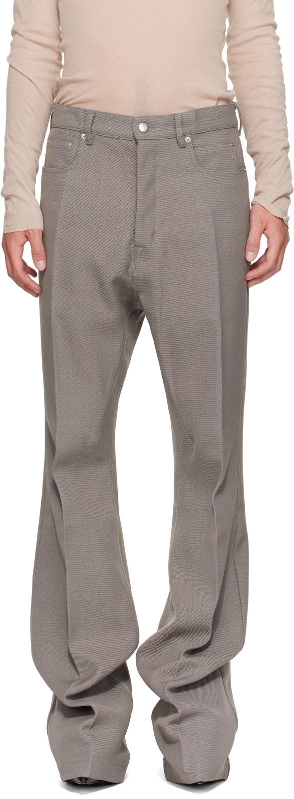 Gray Tower Bolan Bootcut Trousers 262232M191014