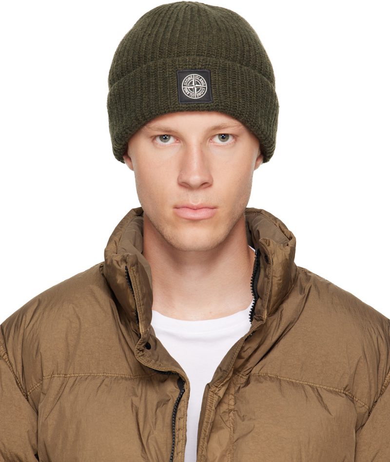 Green N100012 Light RWS Geelong Wool Beanie 262828M138000