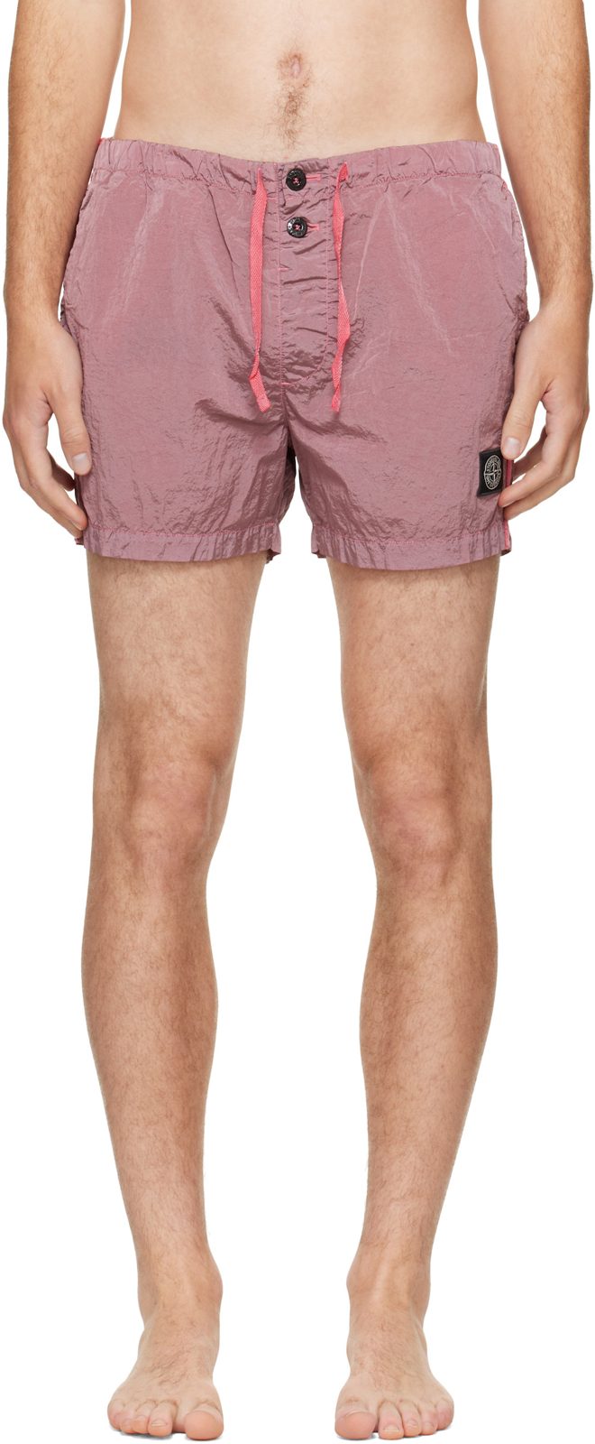 Pink B100003 Nylon Metal Econyl Swim Shorts 262828M208003