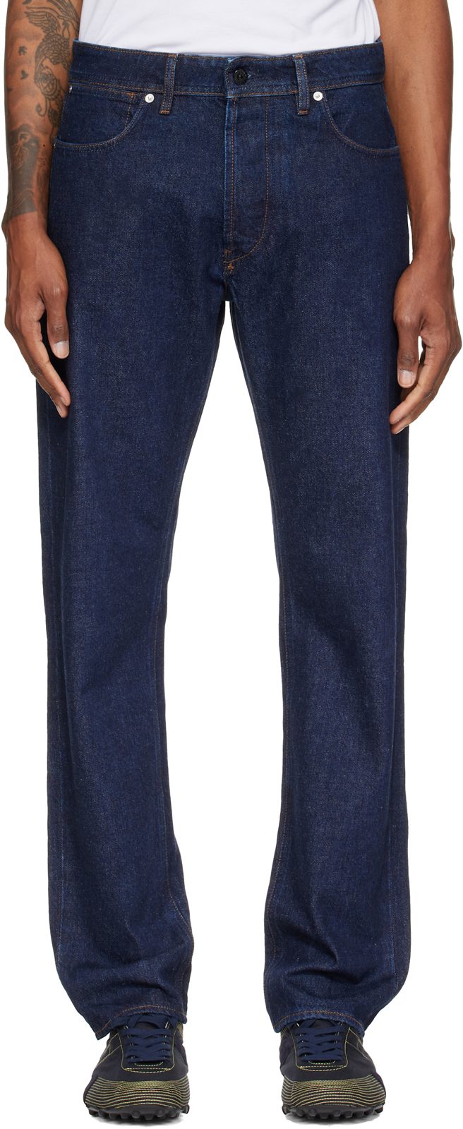 Blue J100005 Indigo Denim-Rinsed Jeans 262828M186013