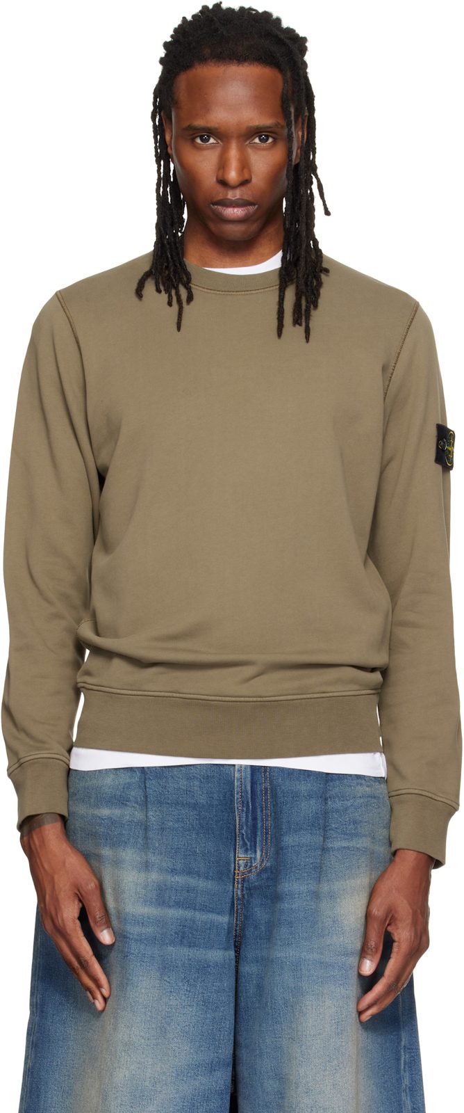 Khaki 6100060 Organic Cotton Sweatshirt 262828M204003