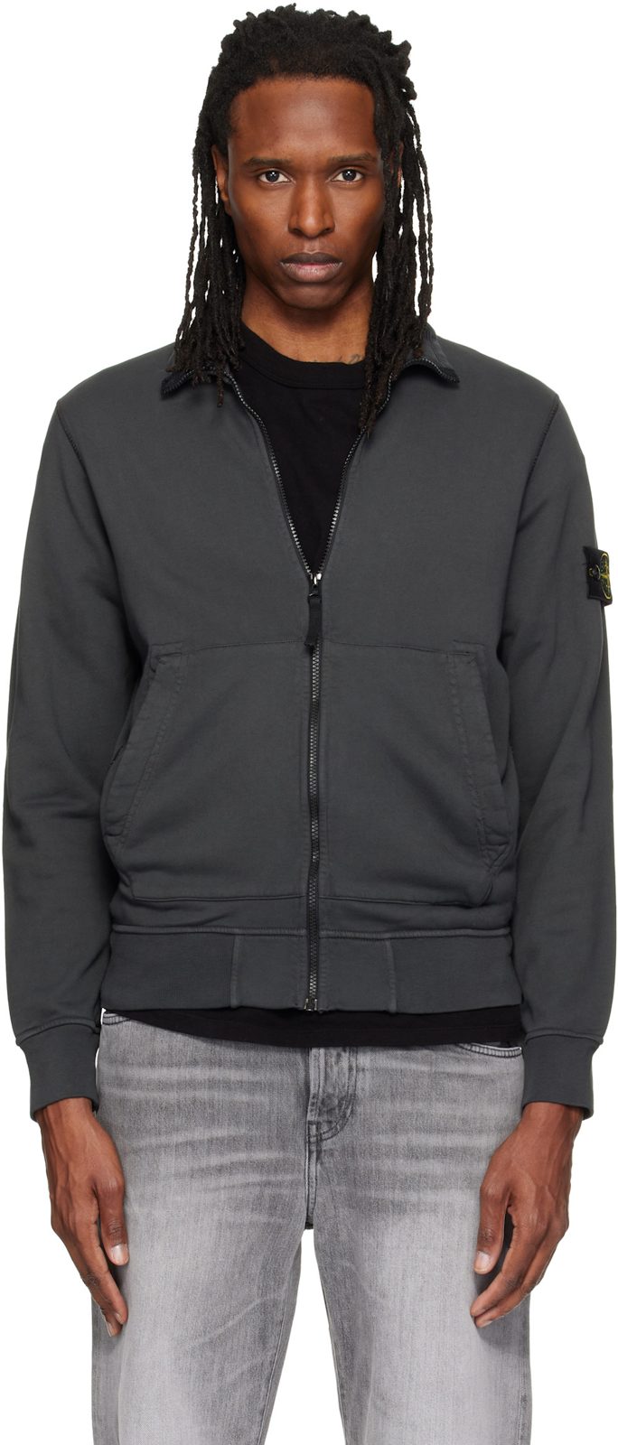 Gray 6100063 Organic Cotton Jacket 262828M200000