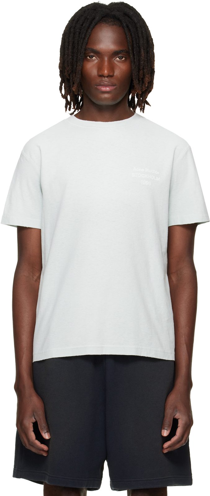 Green Distressed Logo T-shirt 262129M213024