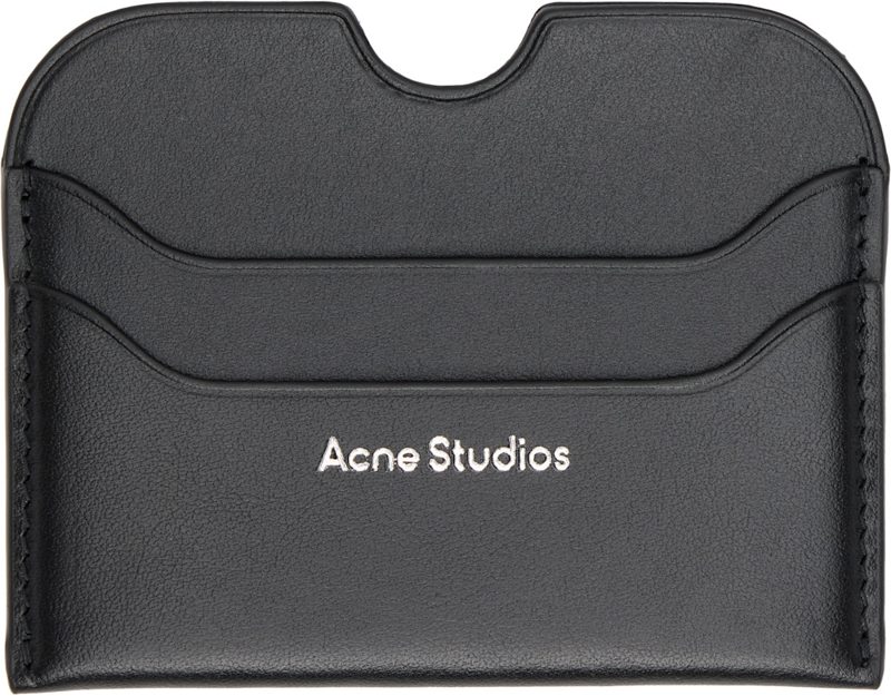 Black Leather Card Holder 262129F037002