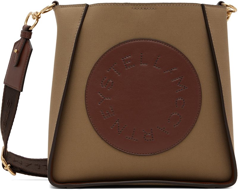 Khaki Logo Square Crossbody Bag 262471F048008