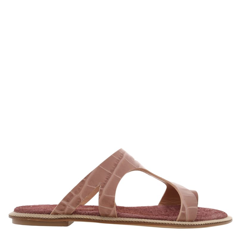 Marilu CROC-EM[보스]ED Leather Sandals