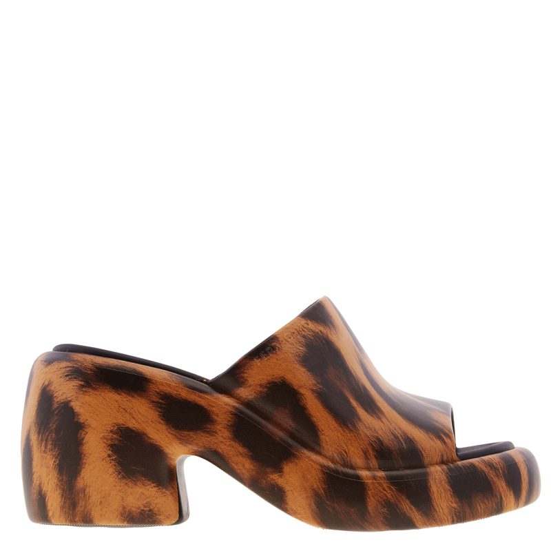 Deva Leopard Print Platform Sandals