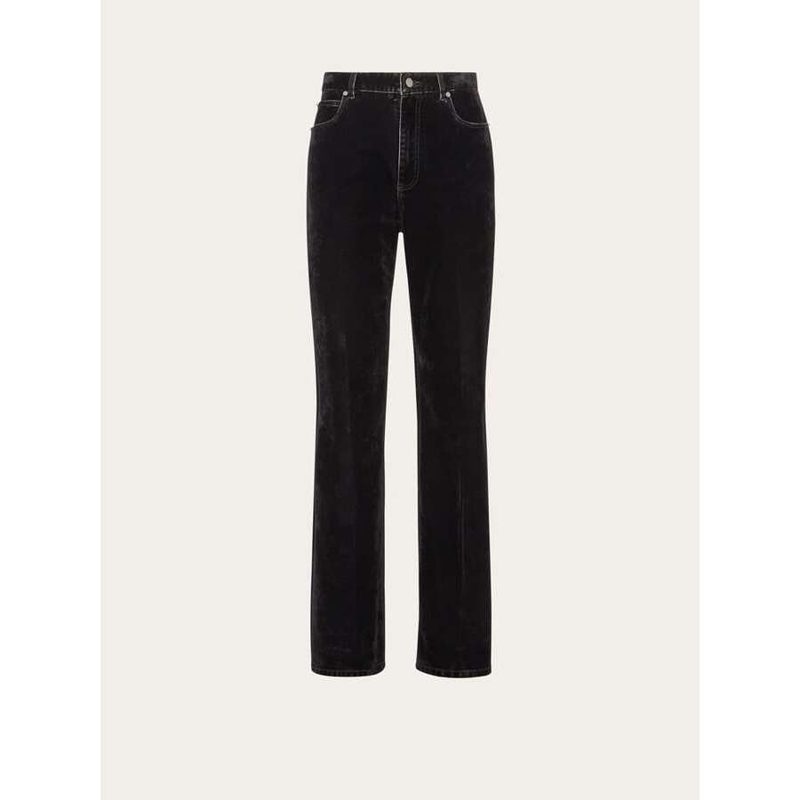 Black Straight Leg Trousers
