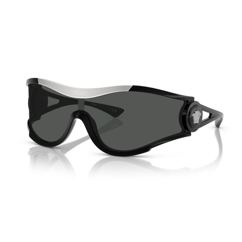 Dark Grey Shield Unisex Sunglasses VE4475 GB1/87 42