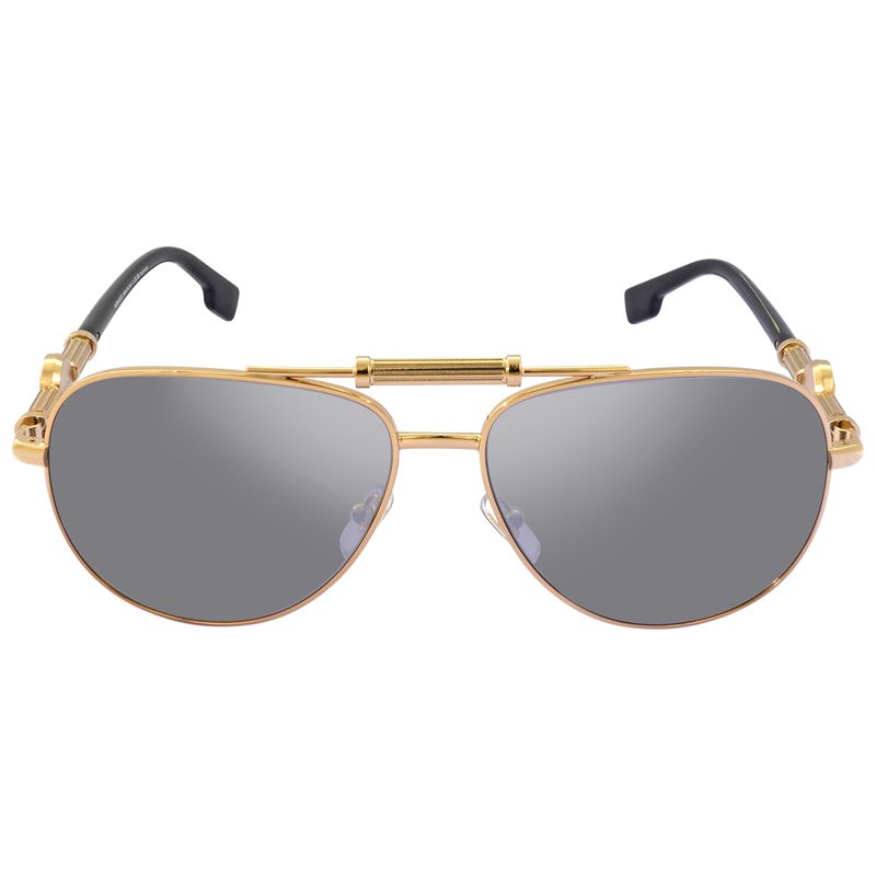 Polarized Grey Mirror Silver Pilot Unisex Sunglasses VE2236 1002Z3 59