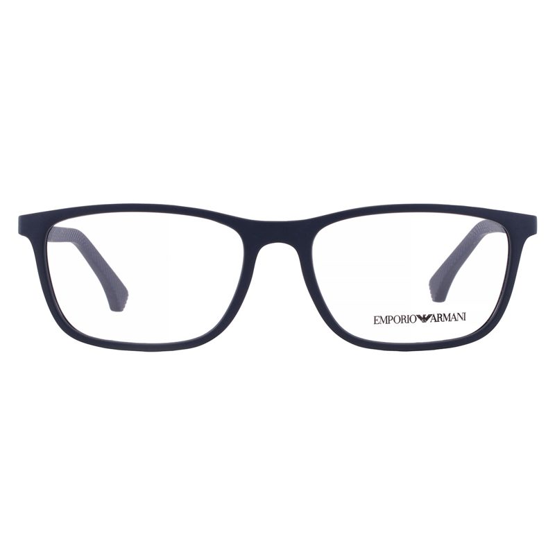Emporio Armani Demo Rectangular Mens Eyeglasses EA3069 6189 55_Black