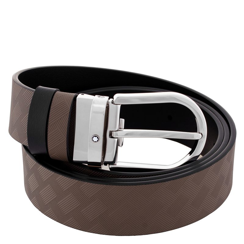 Montblanc Extreme Leather Horseshoe 35mm Reversible Belt