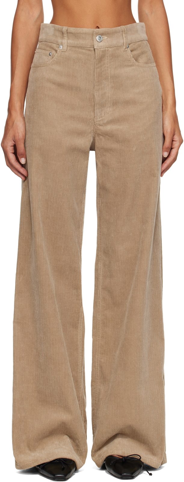 Beige Clyde Trousers 262252F087006