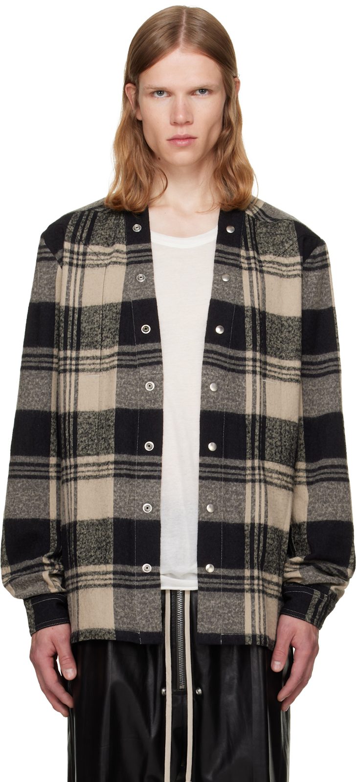 오프화이트 & Black Tower Larry Fogpocket Shirt 262232M192020