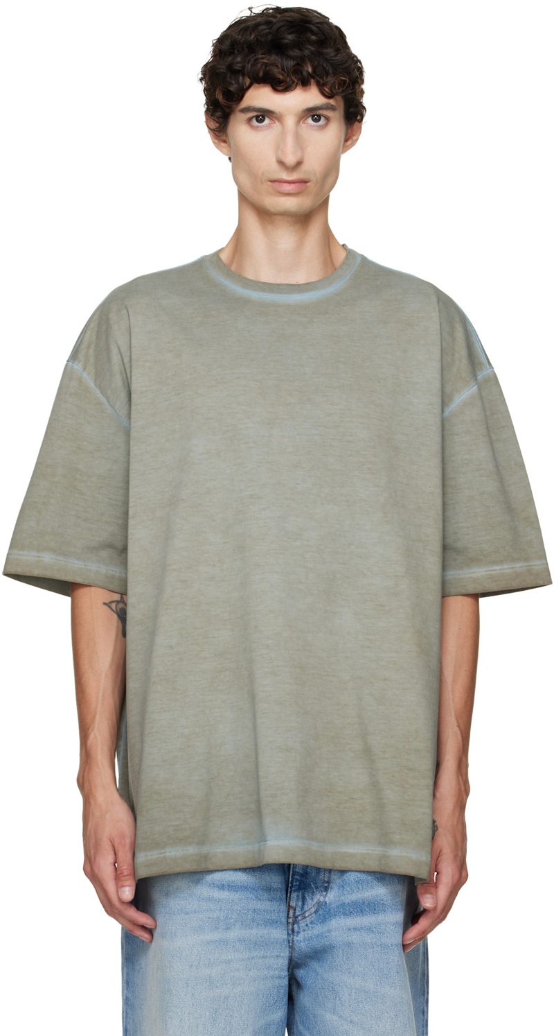 Gray Oversized T-shirt 262168M213002