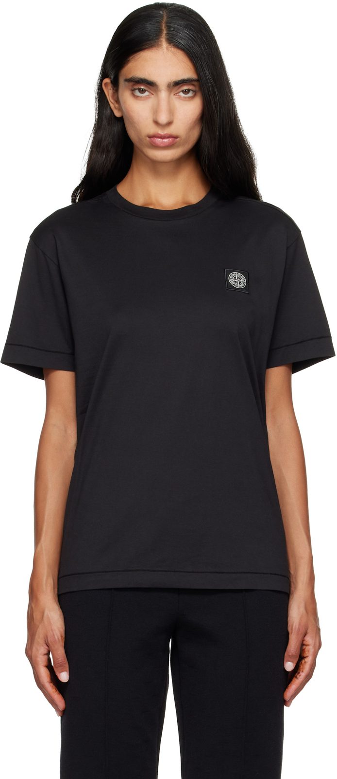 Black 2100027 60/2 Cotton Jersey T-shirt 262828F110002