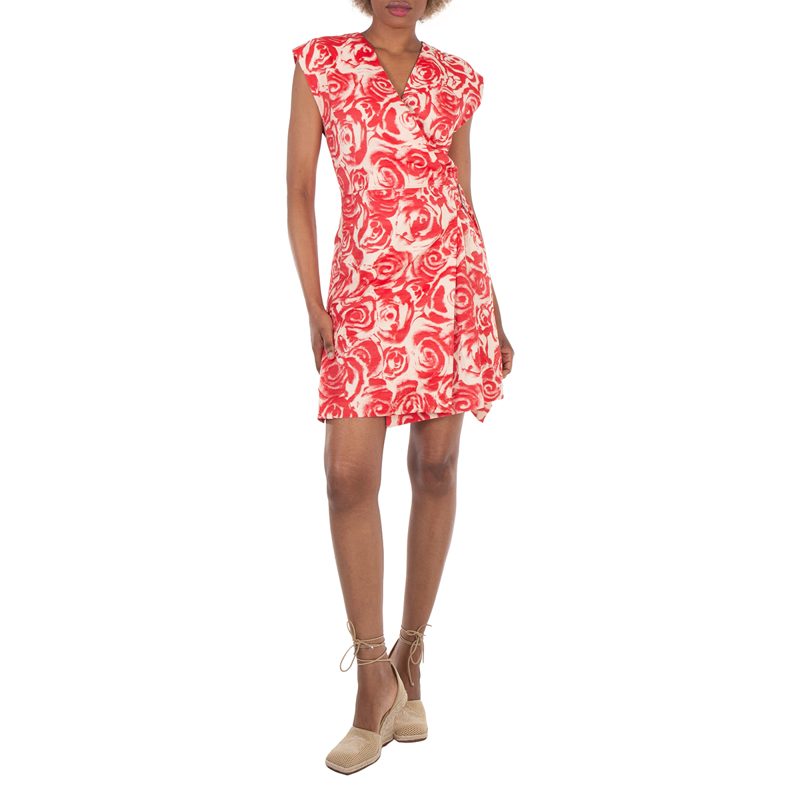 Rose Cotton Blend Dress_Pillar Sherbet Ip Pn