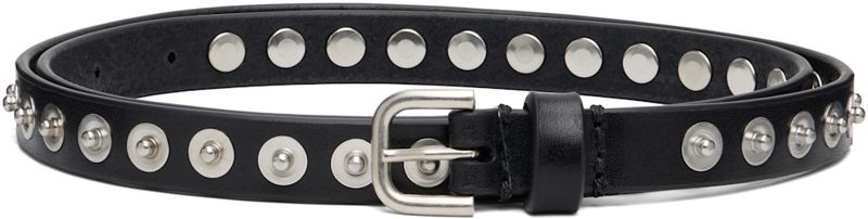 Black Leather Belt 262358M131003