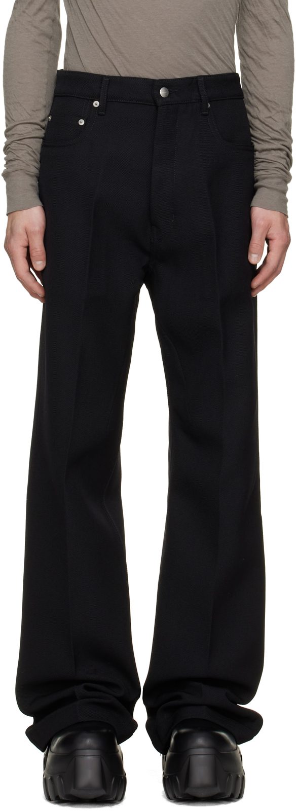 Black Tower Geth Wool Whipcord Jeans 262232M191036