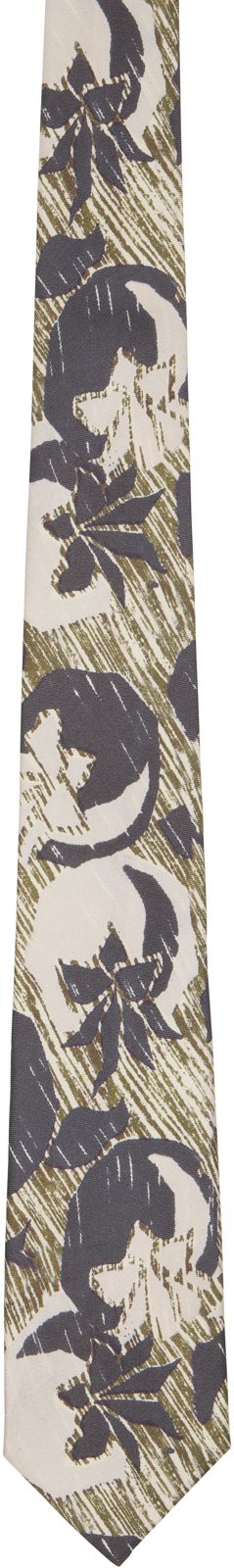 Paul Smith Khaki Vintage Fruit Tie 262260M158008