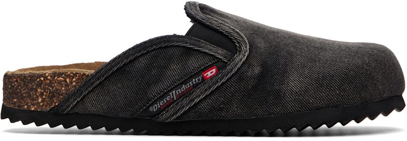 Black D-Woodstock Slip-on Loafers 262001M234002