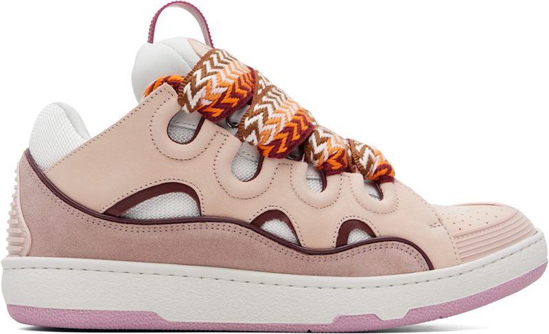 Pink Curb Sneakers 262254M237073