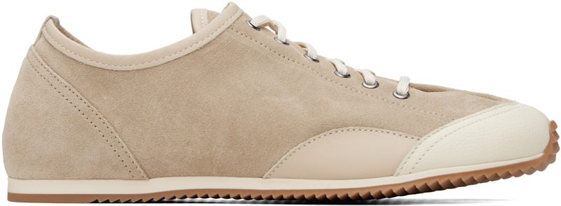Beige Gummy Grips Sneakers 262646M237001