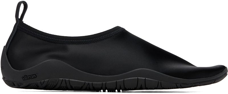 Black Elbe Slip On Loafers 262249M231001