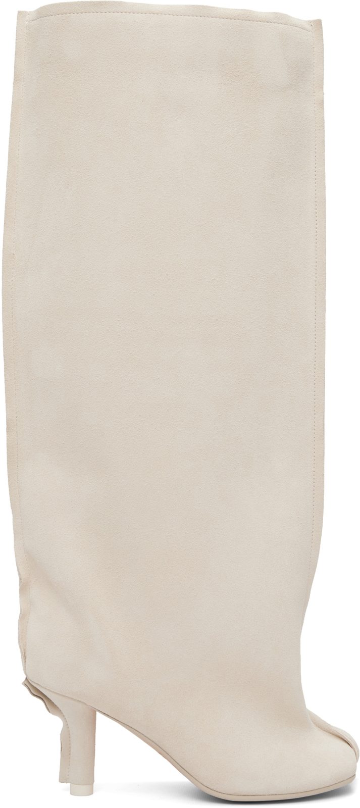 오프화이트 Suede Anatomic Tube Boots 262188F115001