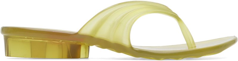 Yellow Mellisa Edition Sculptural Flip-Flops 262001F124001