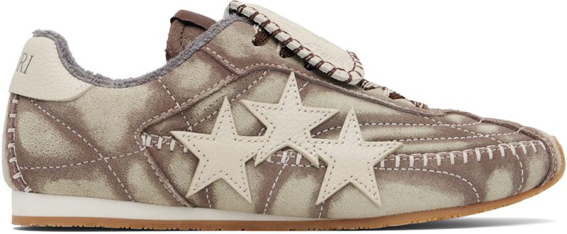 Gray & Taupe Pacific Flat Sneakers 262886F128000